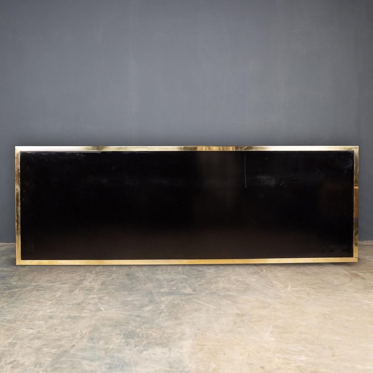 20th Century Brass & Mirrored Sideboard by Michel Pigneres, c.1970 For Sale 1