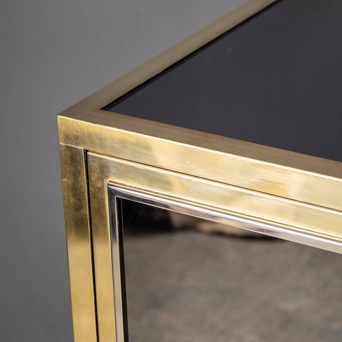 20th Century Brass & Mirrored Sideboard by Michel Pigneres, c.1970 For Sale 2