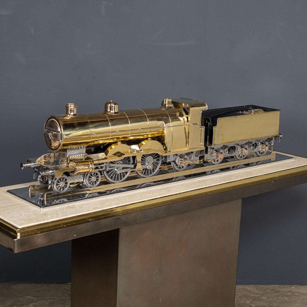 British 20th Century Brass Model GNR Atlantic 3 1/2 Inch Gauge Steam Locomotive c.1930 For Sale