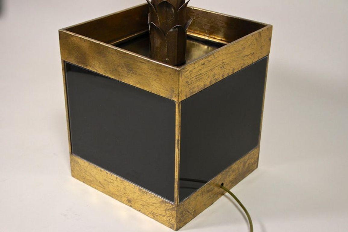 Lampadaire en laiton du 20e siècle Attribué à la Maison Jansen, FR ca. 1970 en vente 4