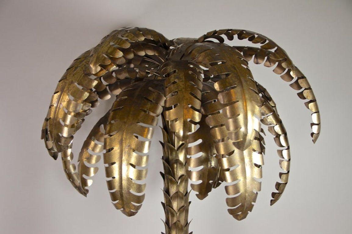 Lampadaire en laiton du 20e siècle Attribué à la Maison Jansen, FR ca. 1970 en vente 6