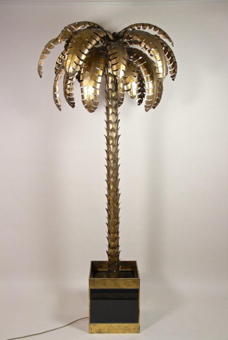 Lampadaire en laiton du 20e siècle Attribué à la Maison Jansen, FR ca. 1970 en vente 7