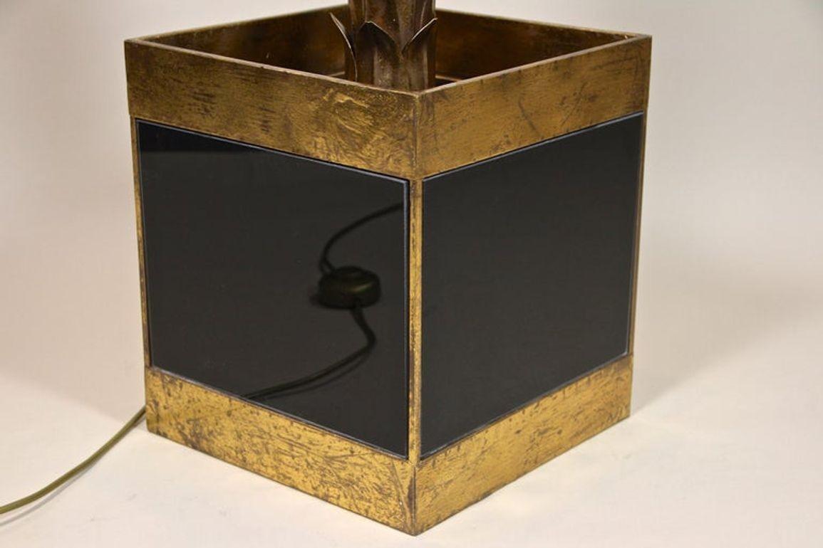Lampadaire en laiton du 20e siècle Attribué à la Maison Jansen, FR ca. 1970 en vente 9