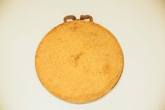 20th Century Brass Round Louis Seize Tied Ribbon Bow Mirror