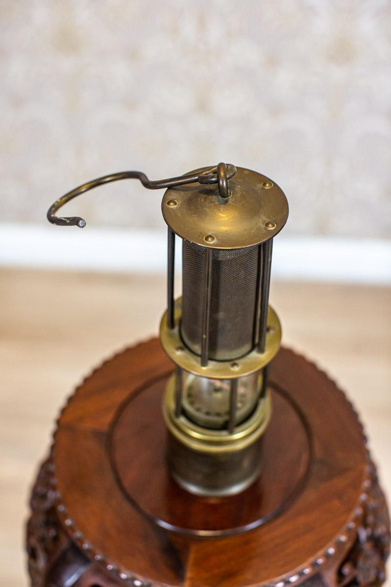 20th-Century Brass Safety Lamp For Sale 7
