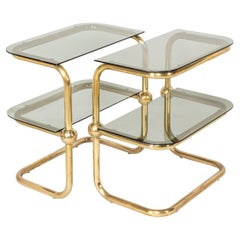 20th Century Brass
Smoked Glass Side Tables, c.1970 20th Century Brass
Smoked Glass Side Tables, c.1970