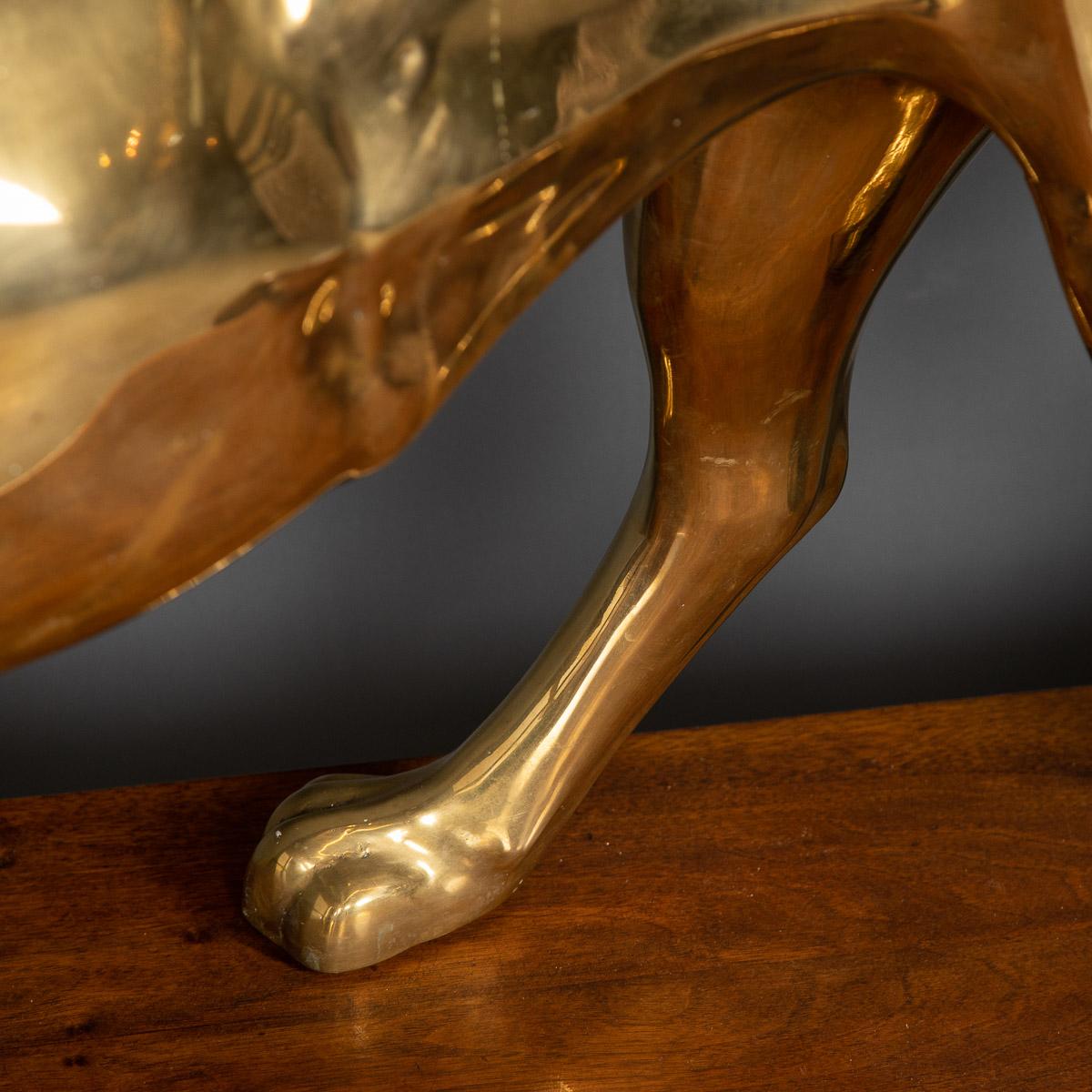 20th Century Brass Statue of a Prowling Panther, C.1970 10