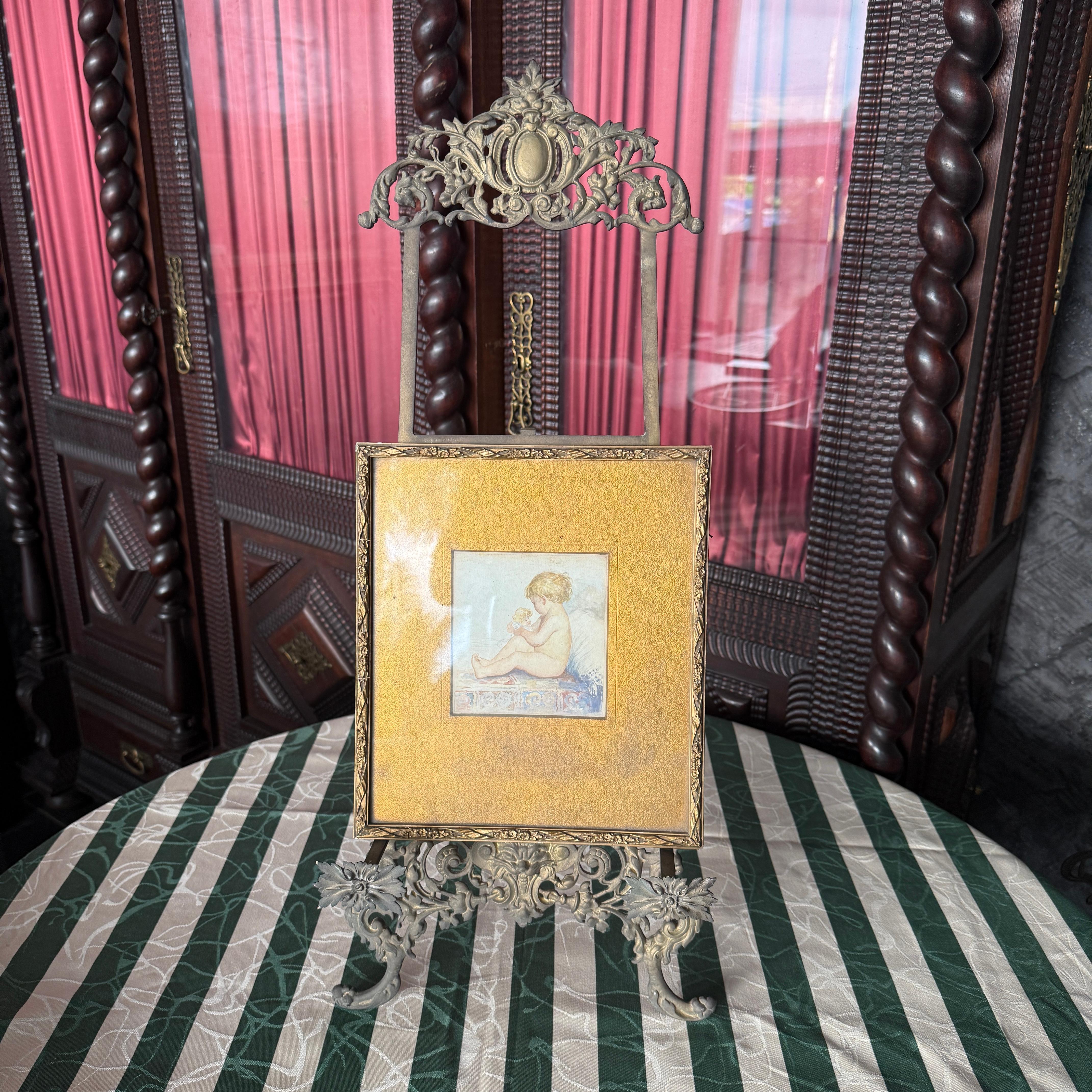 Chevalet de table en laiton du 20e siècle en vente 4