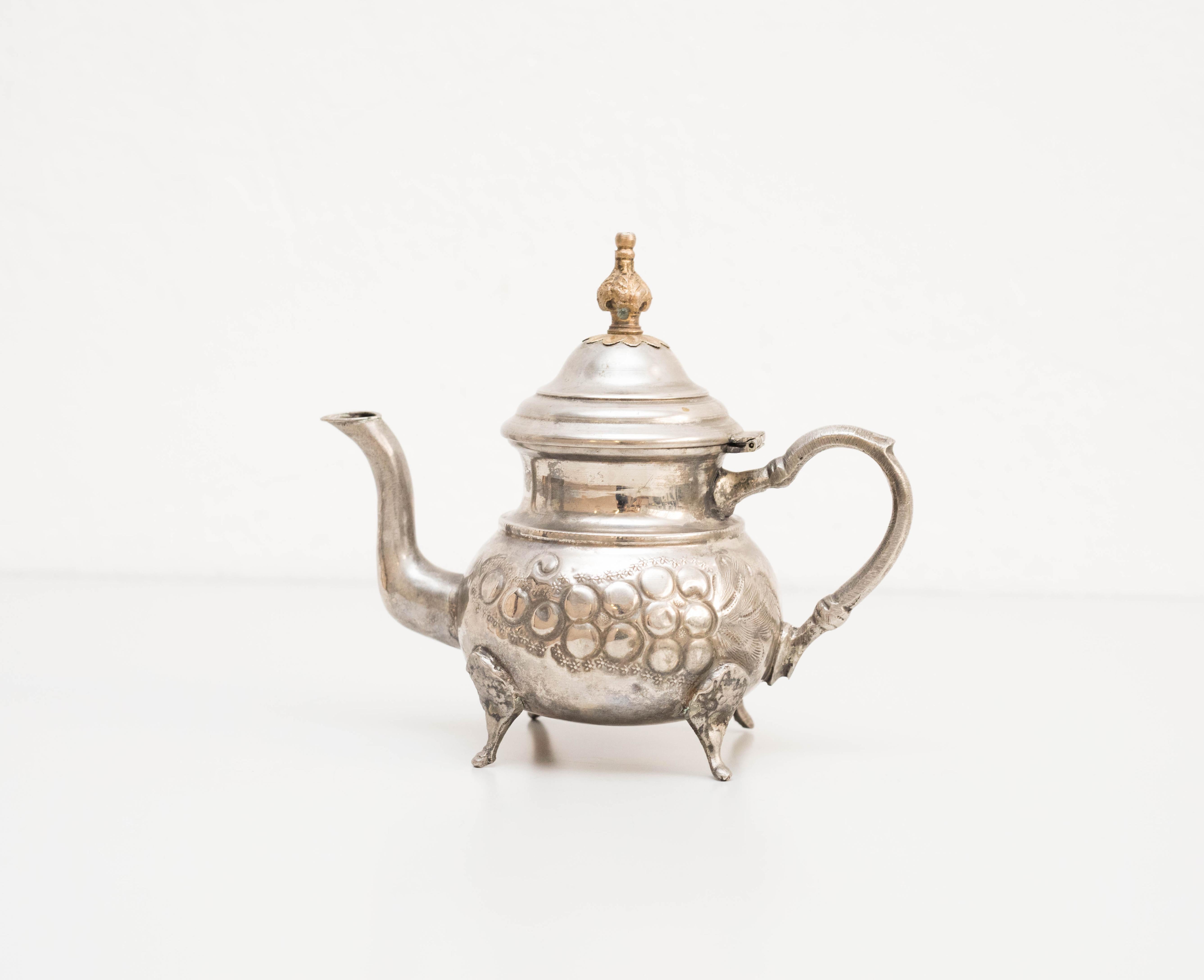 Moorish 20th Century Brass Teapot  For Sale
