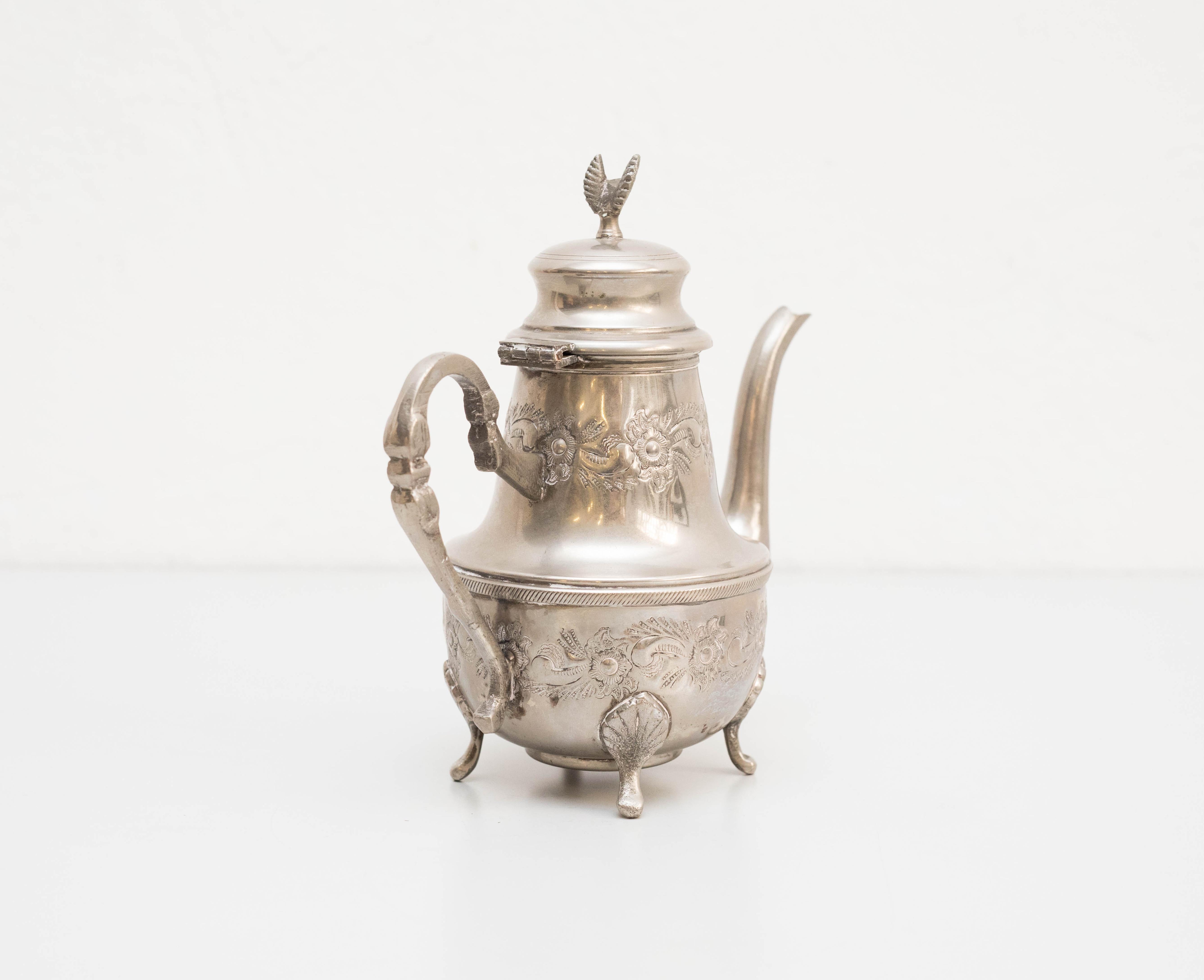 Spanish 20th Century Brass Teapot  For Sale