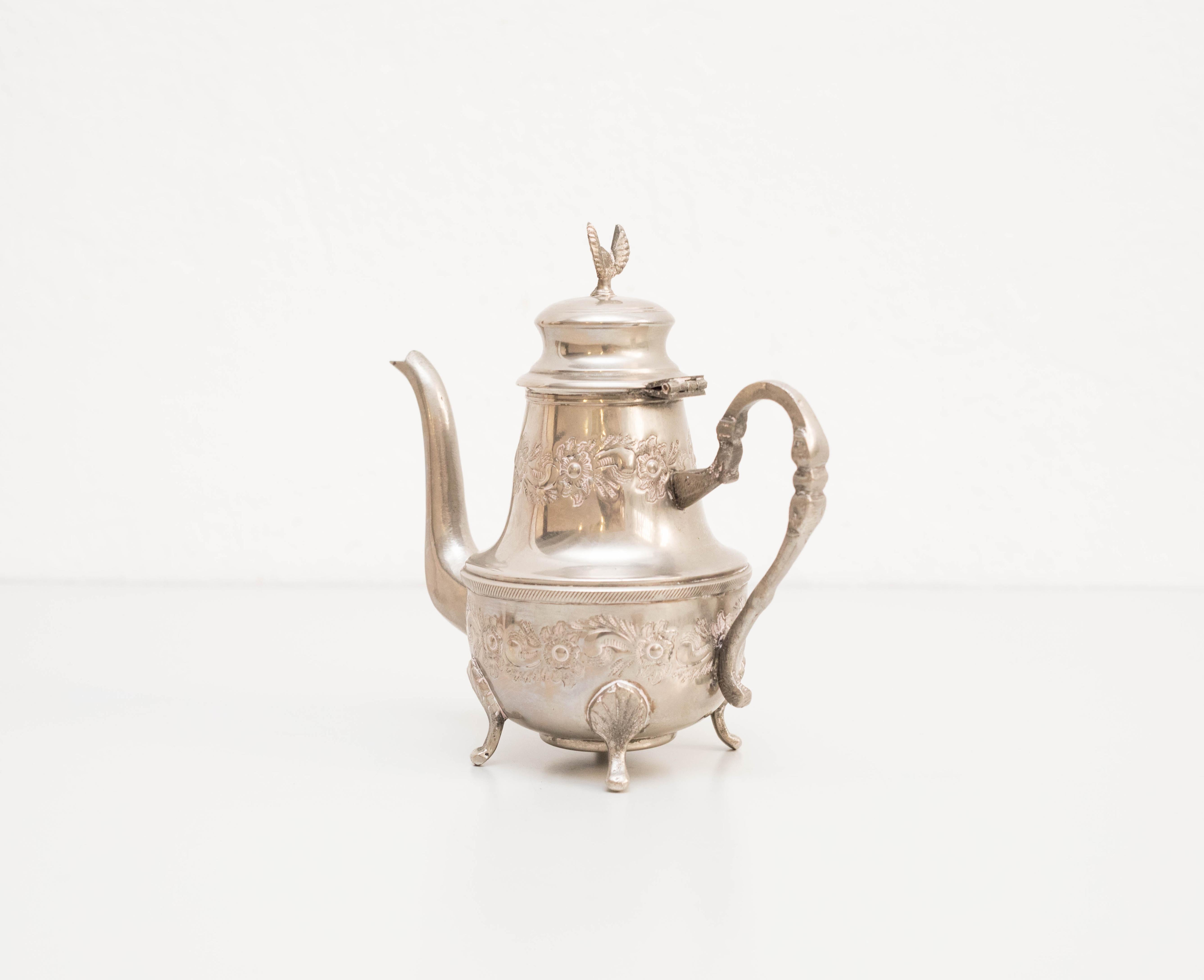Spanish 20th Century Brass Teapot For Sale