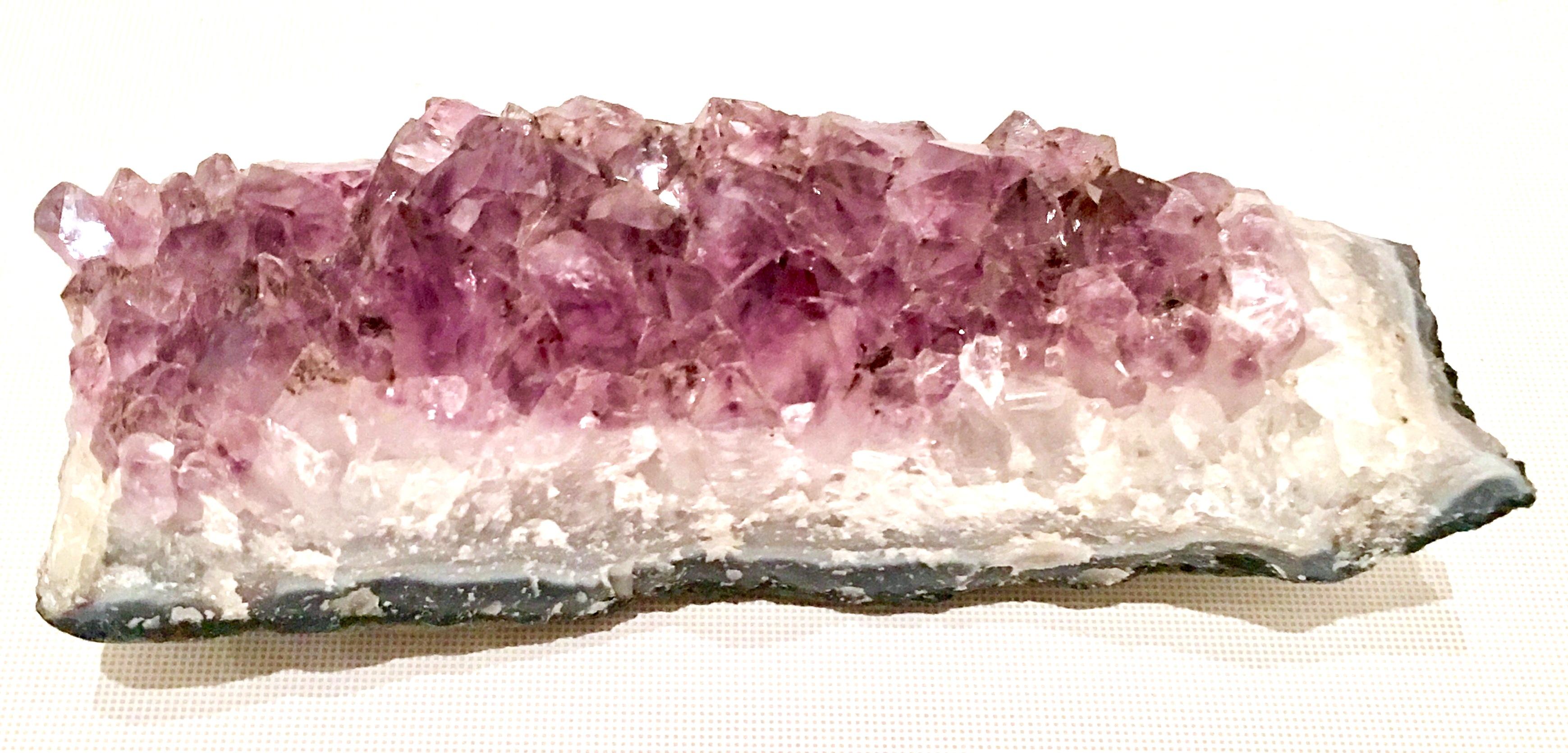 20th Century Large Brazilian Amethyst Geode Fragment Specimen Sculpture For Sale 1