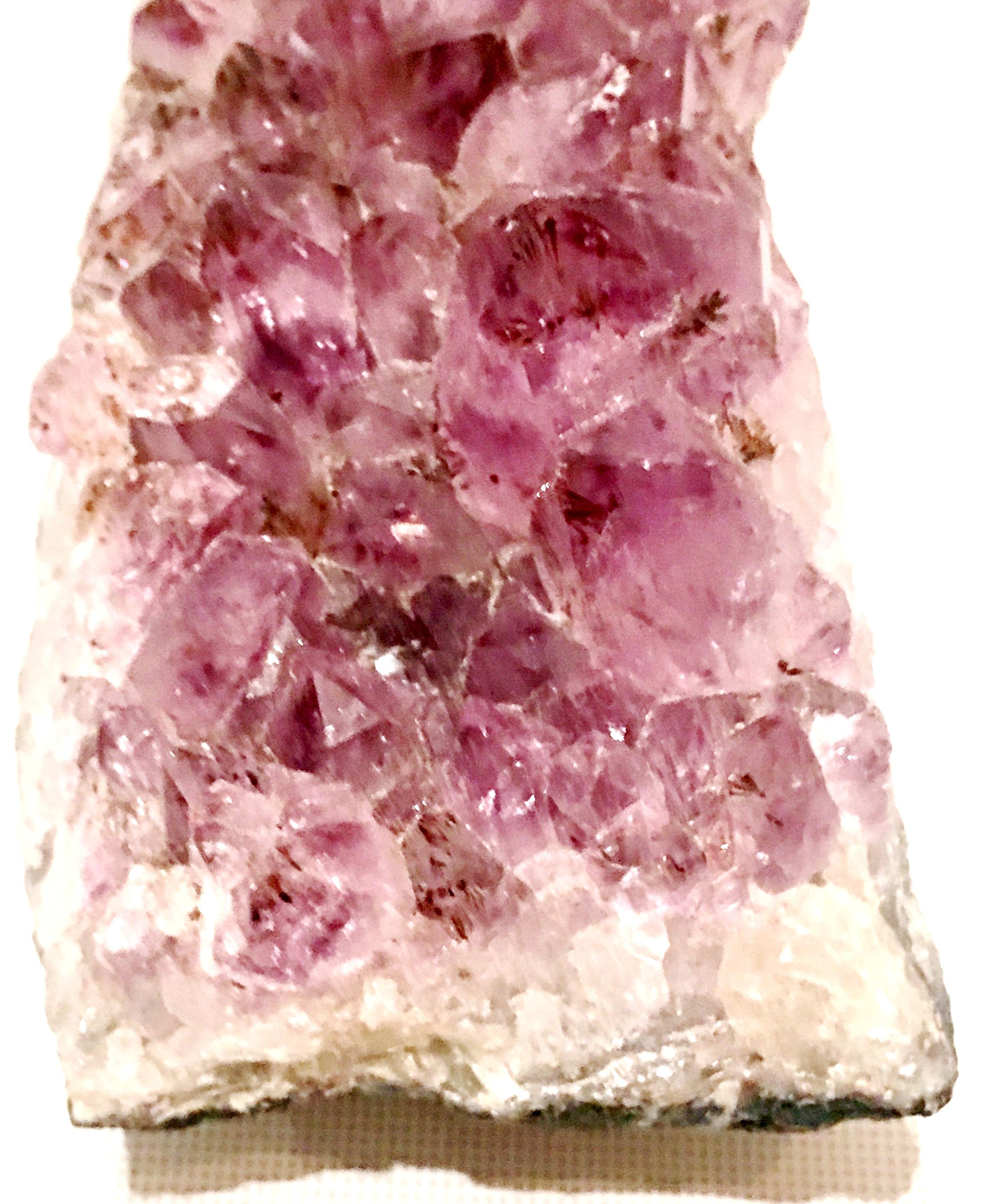 20th Century Large Brazilian Amethyst Geode Fragment Specimen Sculpture For Sale 3