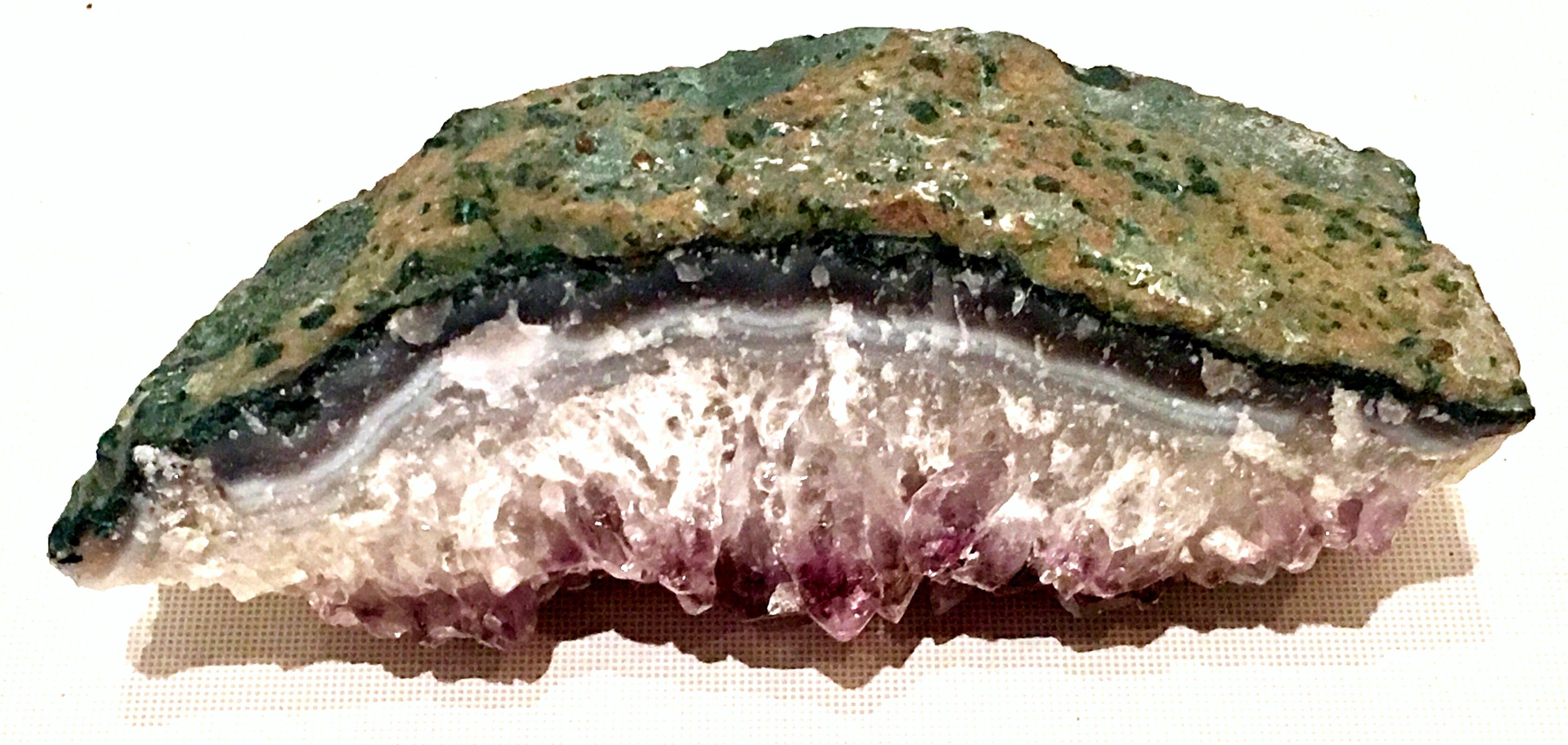 20th Century Large Brazilian Amethyst Geode Fragment Specimen Sculpture For Sale 7