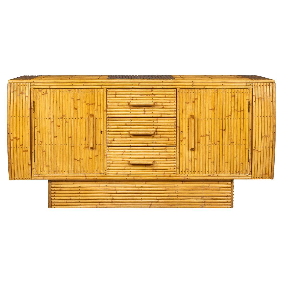 20th Century British Bamboo Sideboard by Angraves, c.1960