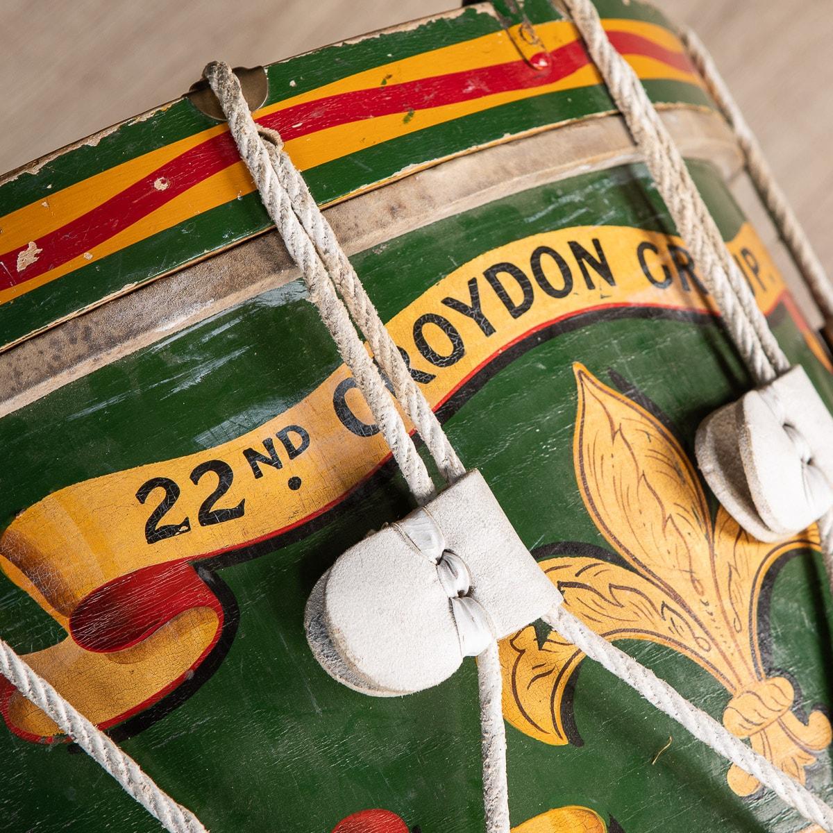 20th Century British Ceremonial Drum from the 22nd Croydon Group 16