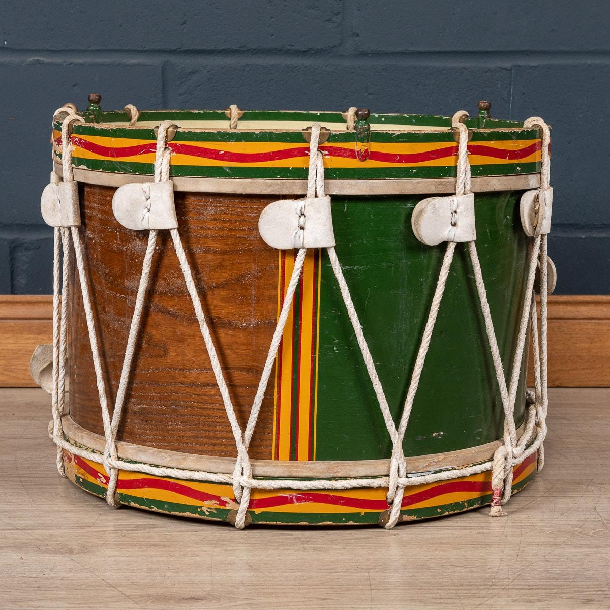 20th Century British Ceremonial Drum from the 22nd Croydon Group In Good Condition In Royal Tunbridge Wells, Kent