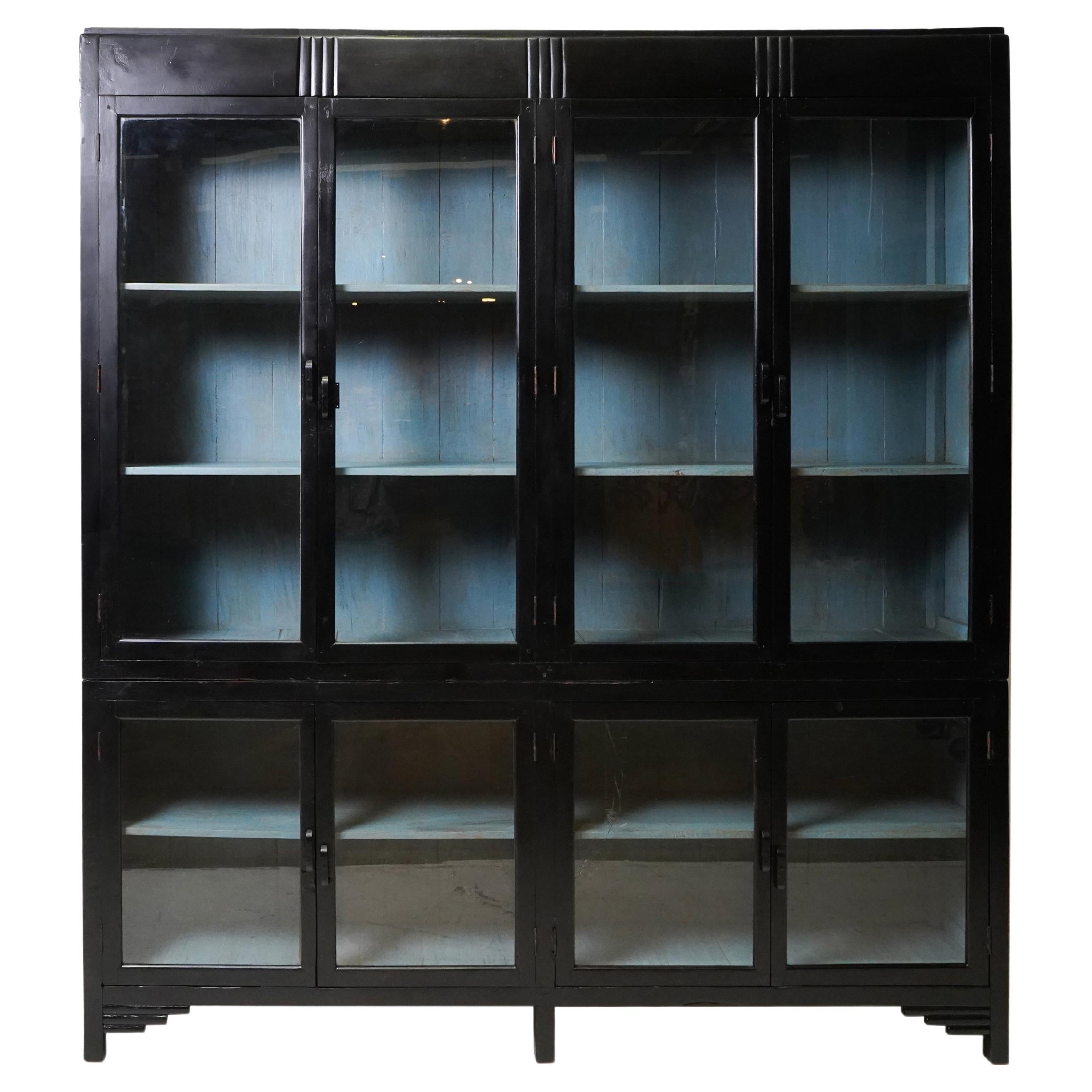 20th Century British Colonial Art Deco Bookcase