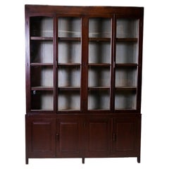 Used 20th Century British Colonial Bookcase with Bottom Storage