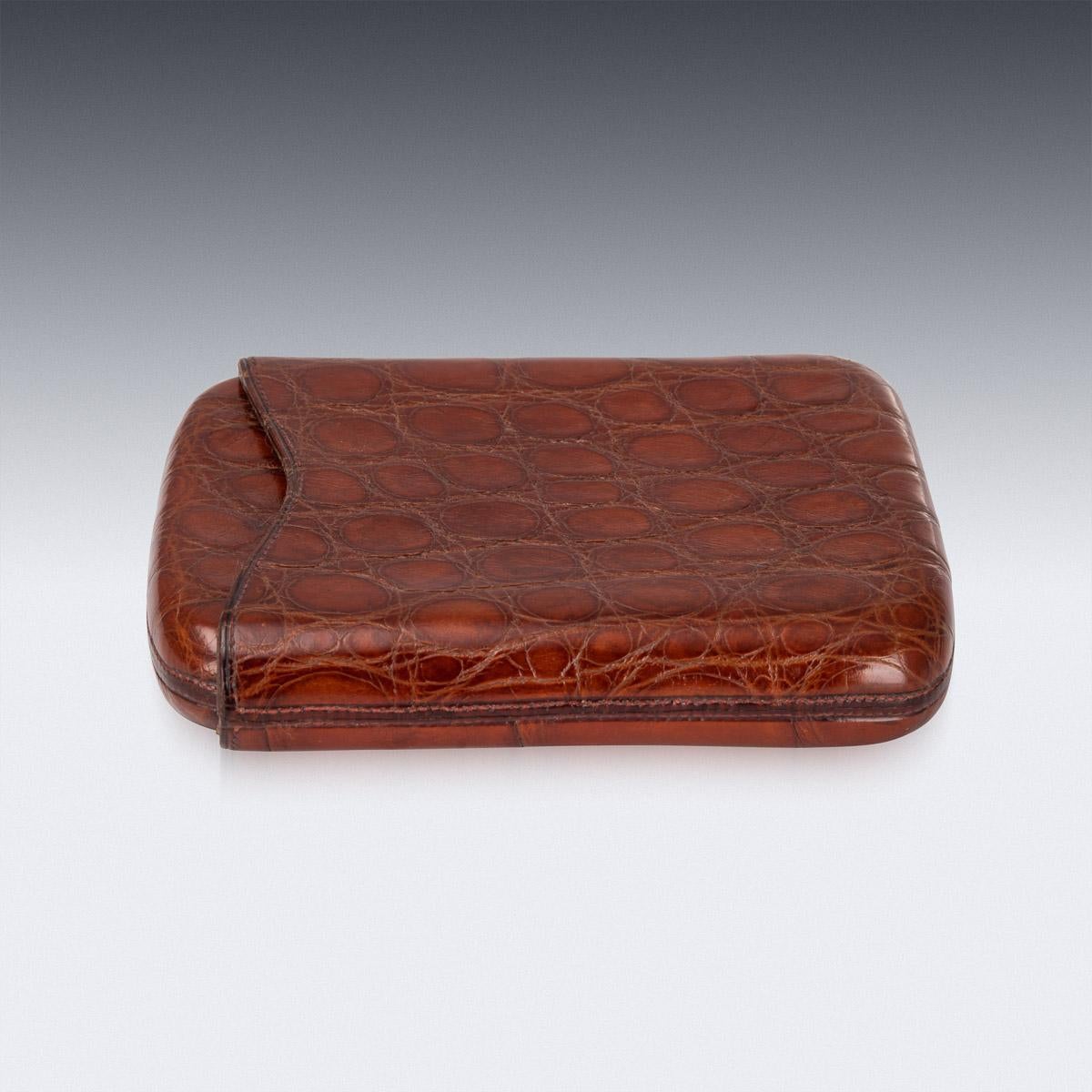 vintage leather cigar case