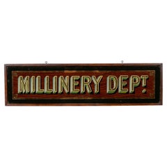 20th Century British Department Store Sign Painted on Mirror