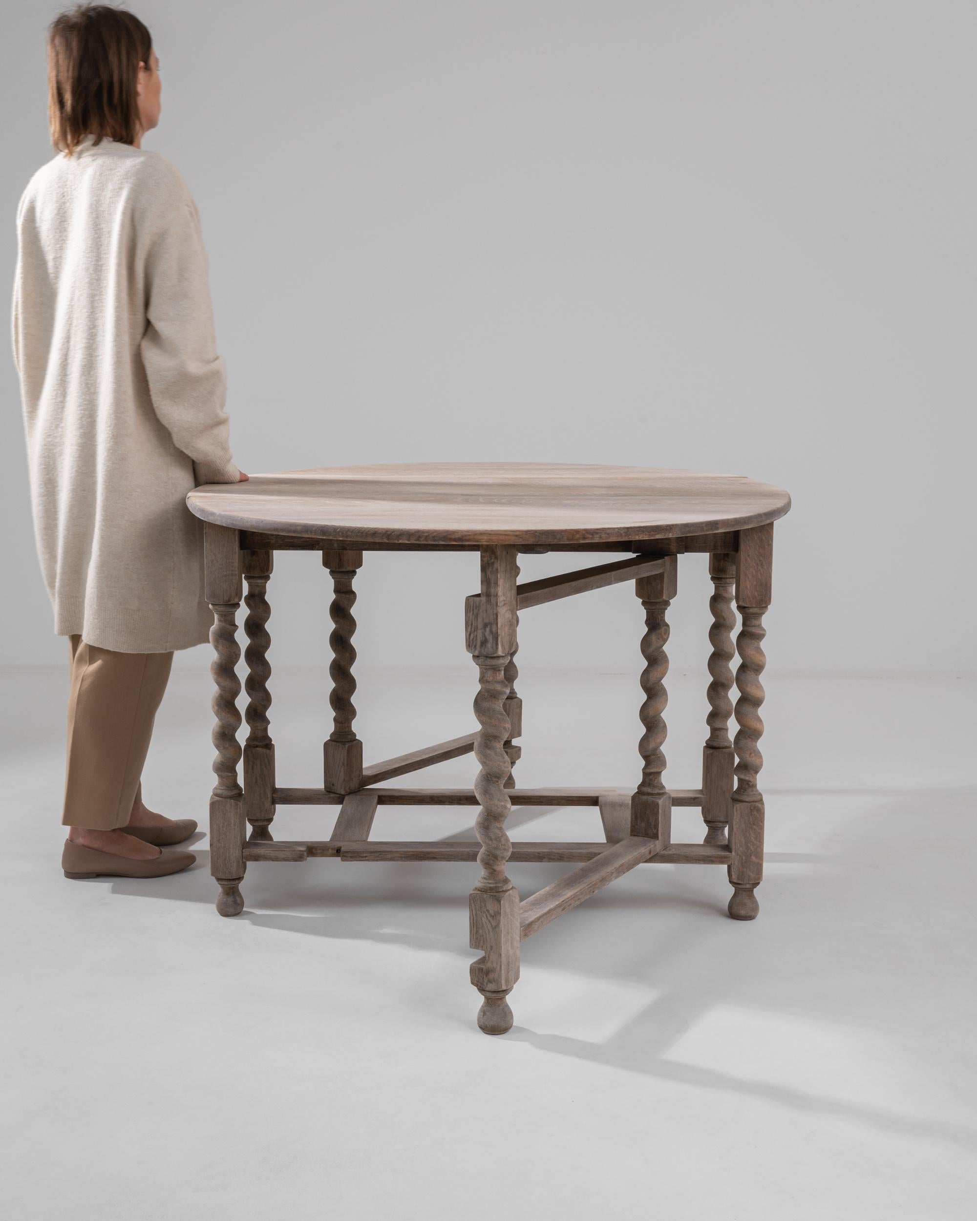 Bleached 20th Century British Gate Leg Table