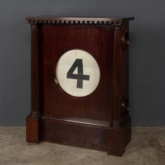 20th Century British Large Mahogany Perpetual Calendar, C.1920