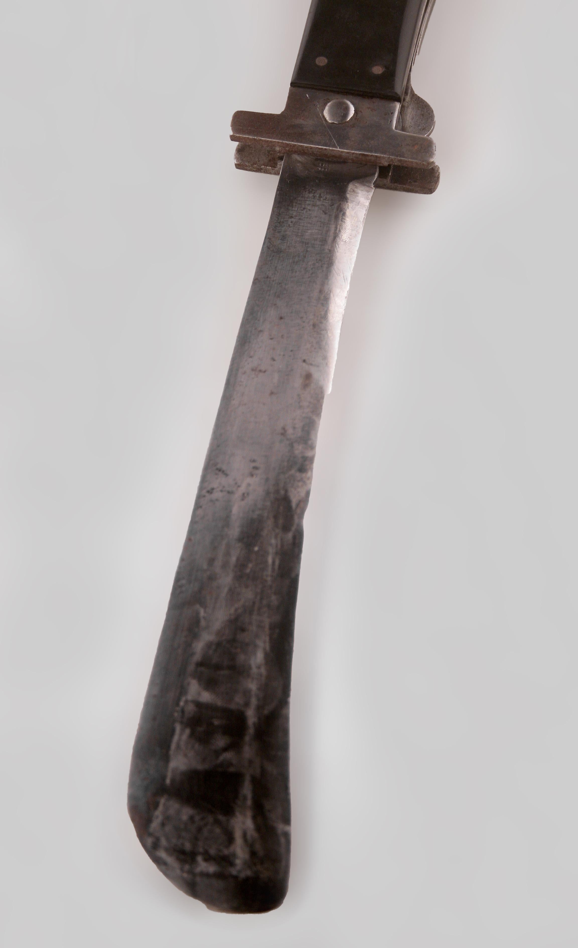 Forged 20th C. British Military Folding Steel Blade Machete/Sword by Joseph Westby & Co For Sale