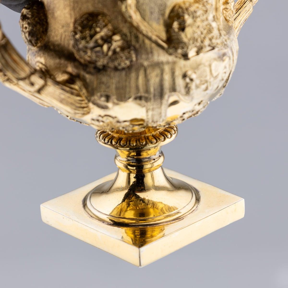 Coppia di vasi Warwick in argento massiccio dorato del XX secolo, Asprey c.C. in vendita 12