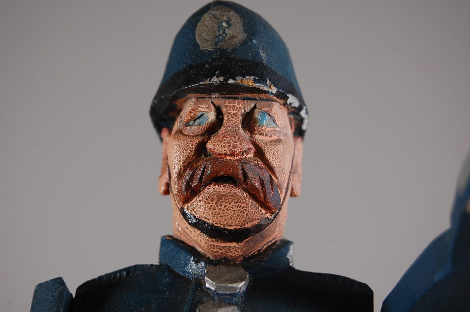 20th Century British Policeman Whirligig In Fair Condition In Pease pottage, West Sussex