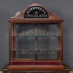 20th Century British Rowntree Chocolate Shop Display Cabinet, circa 1900