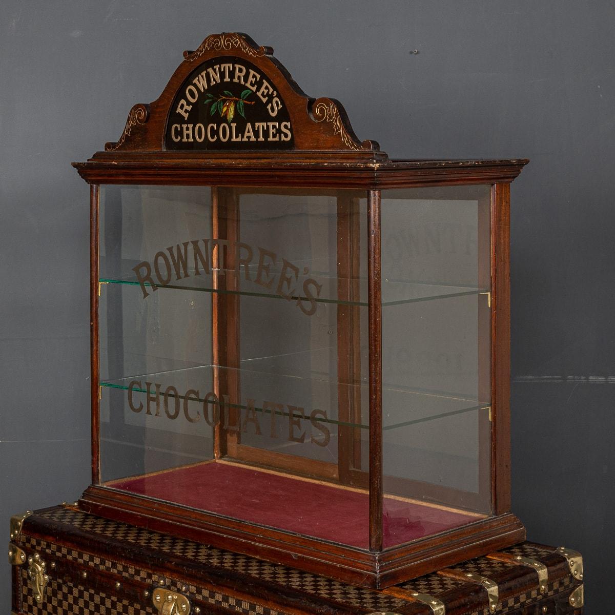 Glass 20th Century British Rowntree Chocolate Shop Display Cabinet, circa 1900
