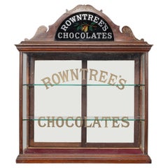 Vintage 20th Century British Rowntree Chocolate Shop Display Cabinet, circa 1900