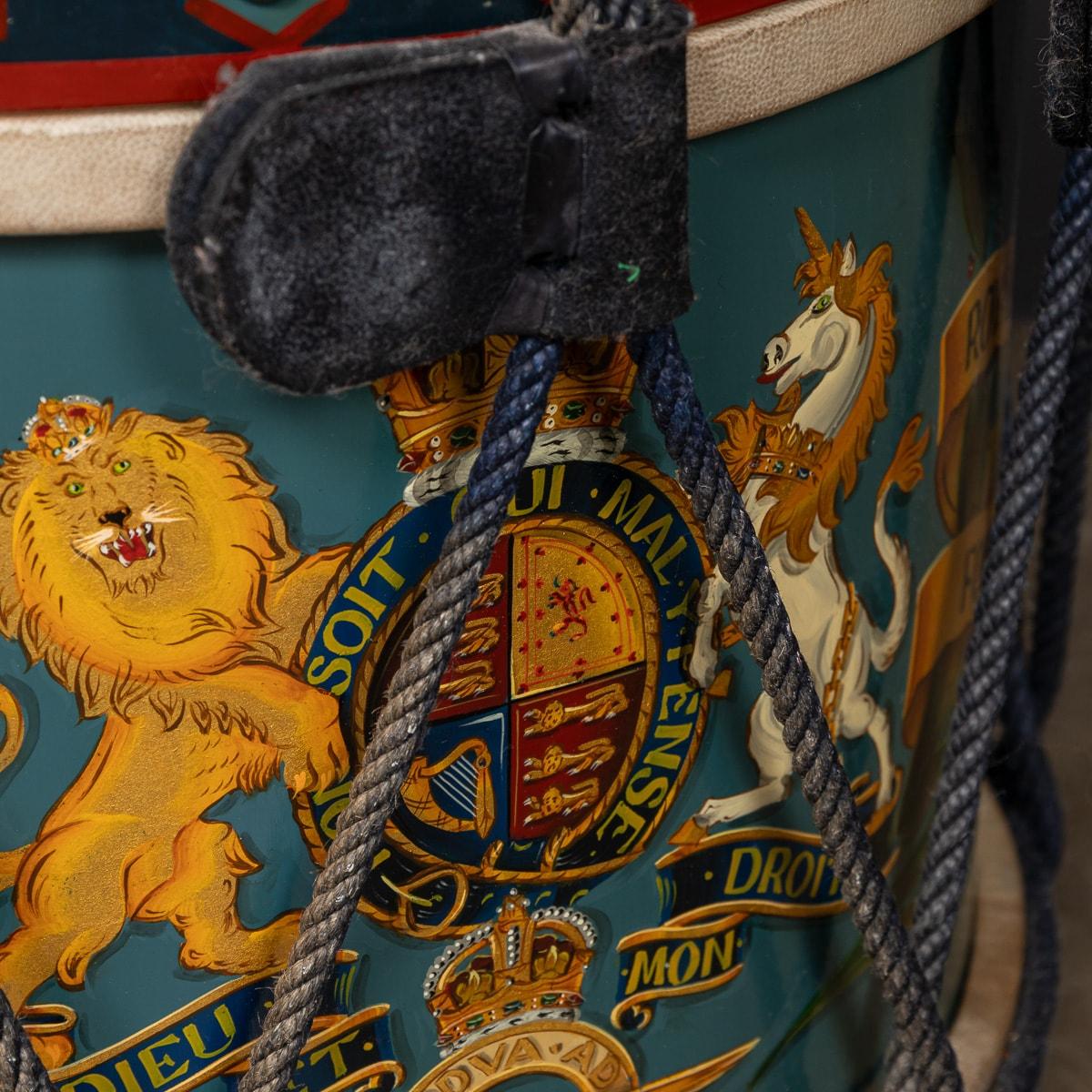 20th Century British Royal Air Force Flying Training School Hand Painted Drum For Sale 6