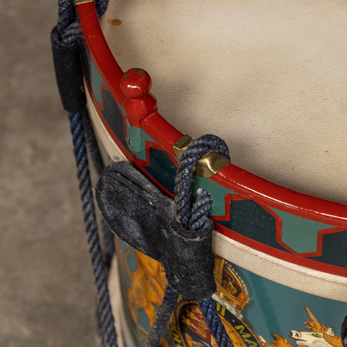 20th Century British Royal Air Force Flying Training School Hand Painted Drum For Sale 12