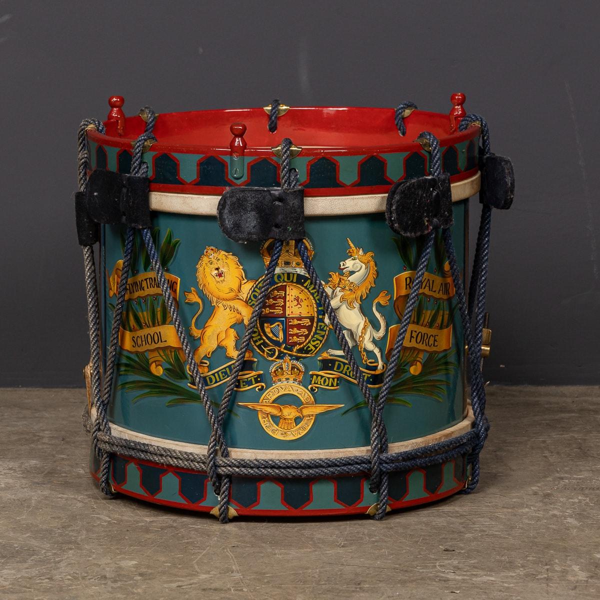 Other 20th Century British Royal Air Force Flying Training School Hand Painted Drum For Sale