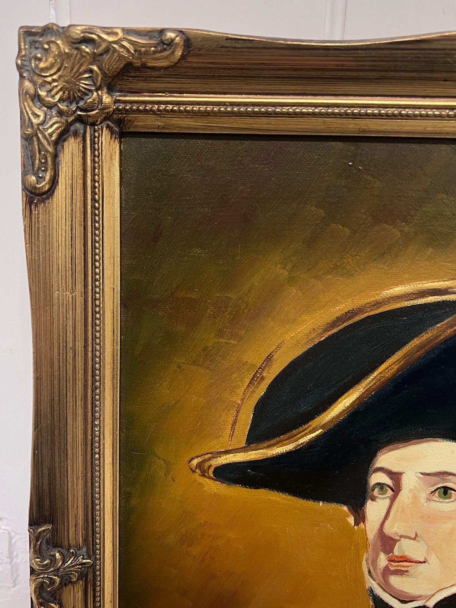 Ritratto del Capitano Hardy di Lord Nelson Famed Ritratto navale britannico firmato - Painting Moderno di 20th Century British School