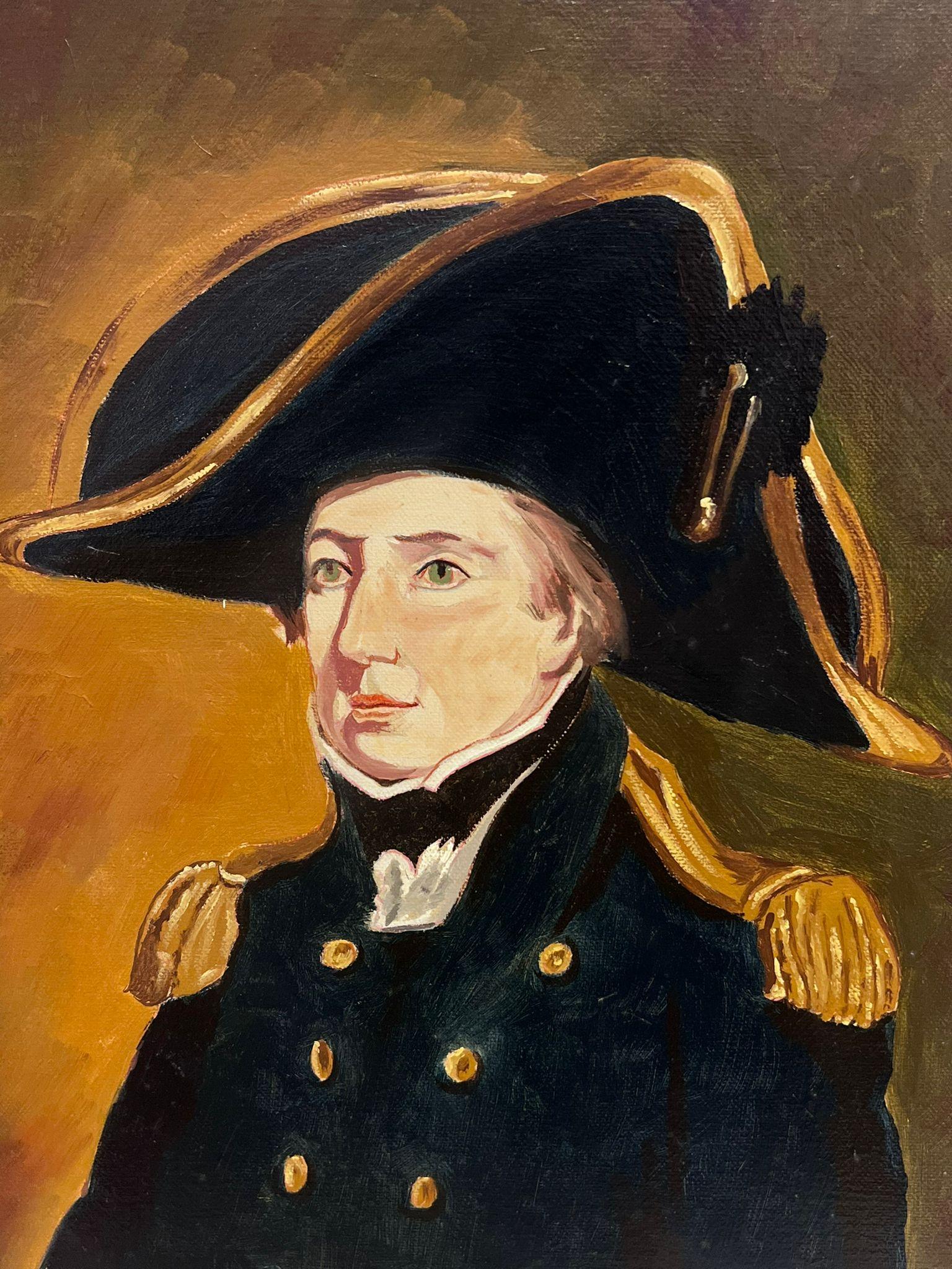 Ritratto del Capitano Hardy di Lord Nelson Famed Ritratto navale britannico firmato 1