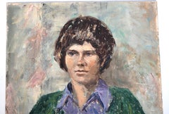 20th Century British School Portrait Of A Woman By Ruby Bostock 1971