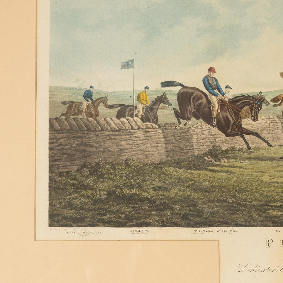 20th Century British Set of Color Horse Racing Etchings, John Sturgess, C.1900 9