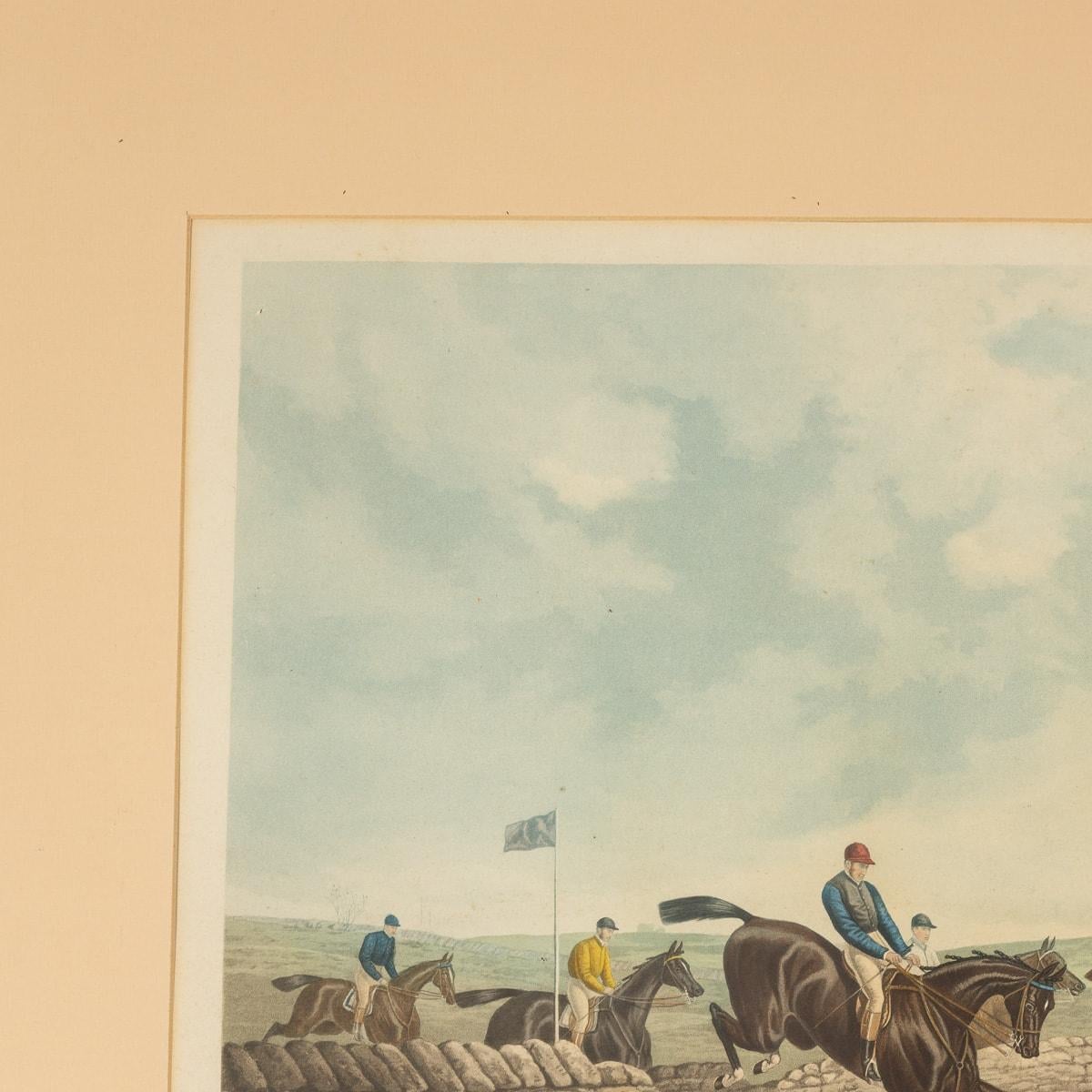 20th Century British Set of Color Horse Racing Etchings, John Sturgess, C.1900 10