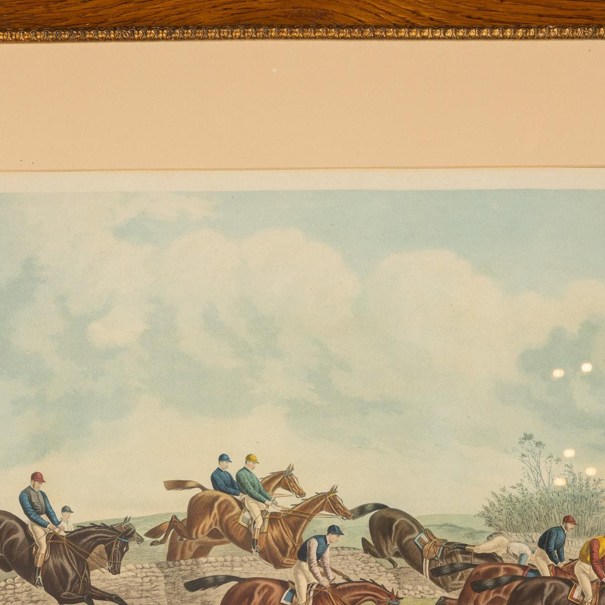20th Century British Set of Color Horse Racing Etchings, John Sturgess, C.1900 12