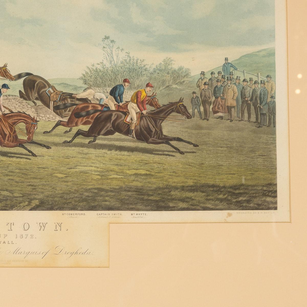 20th Century British Set of Color Horse Racing Etchings, John Sturgess, C.1900 13