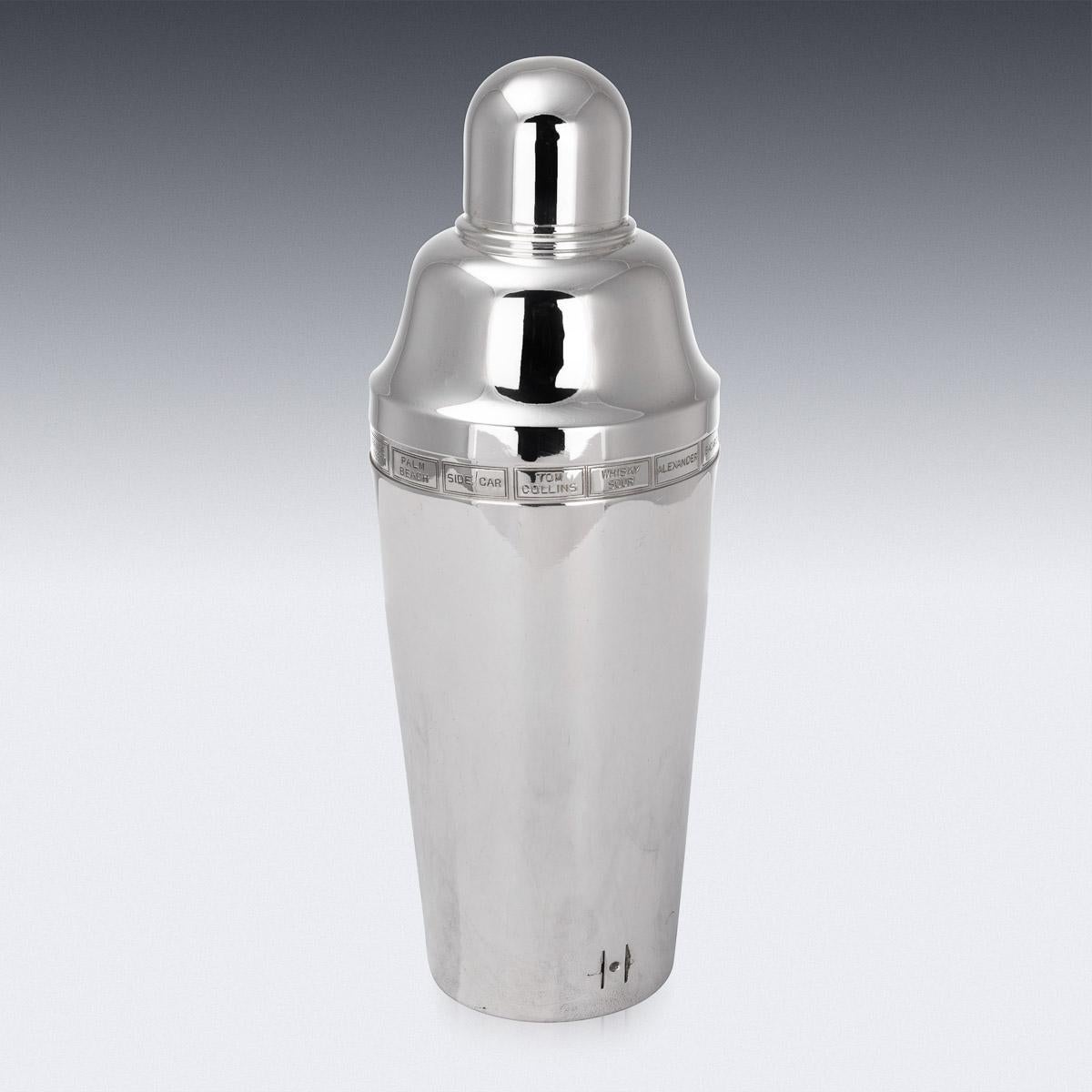vintage dial a drink cocktail shaker