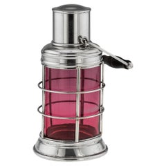 20th Century British Silver Plated "Lantern" Cocktail Shaker, Asprey & Co c.1930