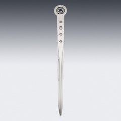20th Century British Solid Silver Letter Opener, Asprey & Co, c.1996