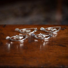 20th Century British Solid Silver 'Lucky Animals' Napkin Rings, Asprey, c.1913