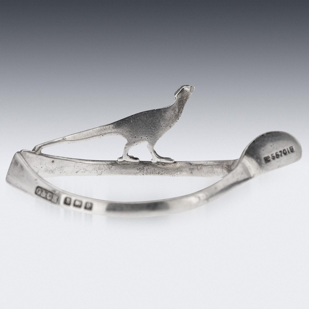 20th Century British Solid Silver 'Lucky Animals' Napkin Rings, Asprey, c.1913 For Sale 4