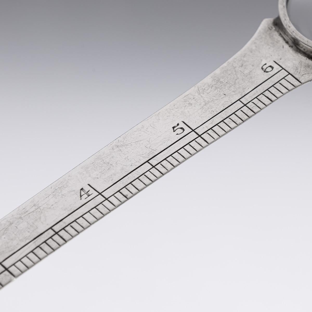 20th Century British Solid Silver Magnifying Glass & Ruler, Asprey, c.1929 For Sale 1