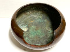 20th Century Bronze Asian Inspired Three Footed Bowl